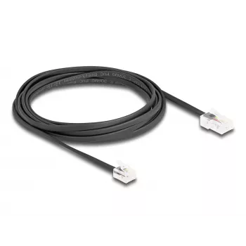 Kabel telefoniczny DeLOCK RJ45 do RJ11 czarny 3 m