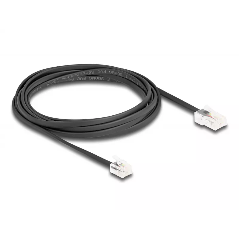 Kabel telefoniczny DeLOCK RJ45 do RJ11 czarny 3 m