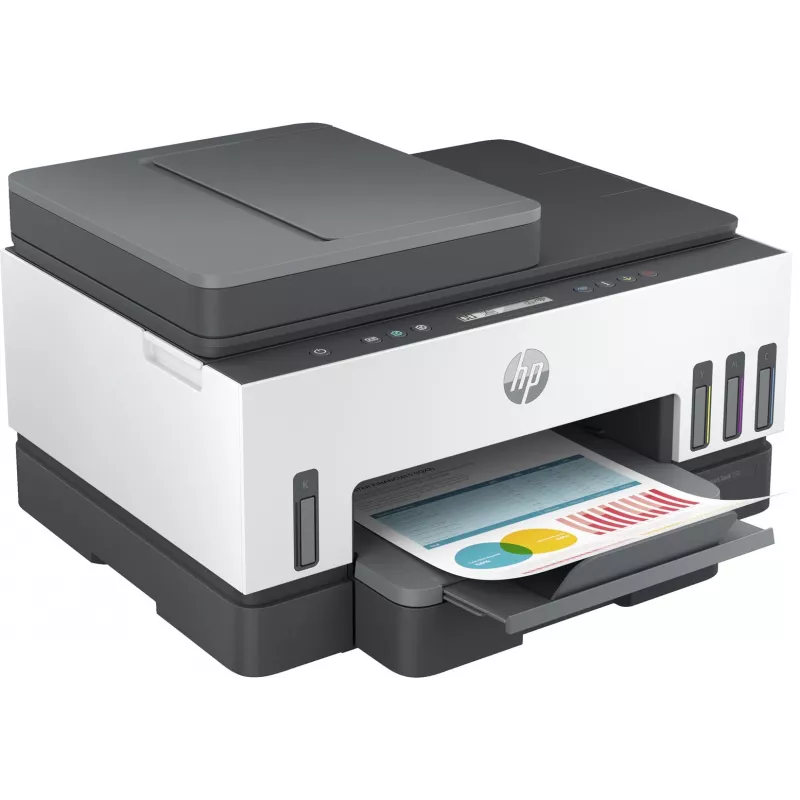 Impresora Multifuncional HP Smart Tank 750 Tinta Continua Color Wi-Fi Smart App duplex ADF Alimentador automatic