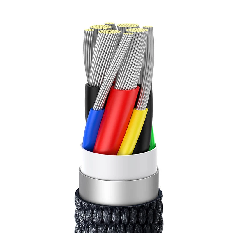 Kabel USB Baseus CAJY000701 2 m USB-C Czarny 0,48 Gbit/s