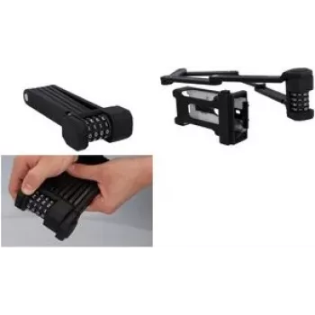 Składany zamek rowerowy FISCHER PROTEC FN110 — hartowana stal, długość 1100 mm