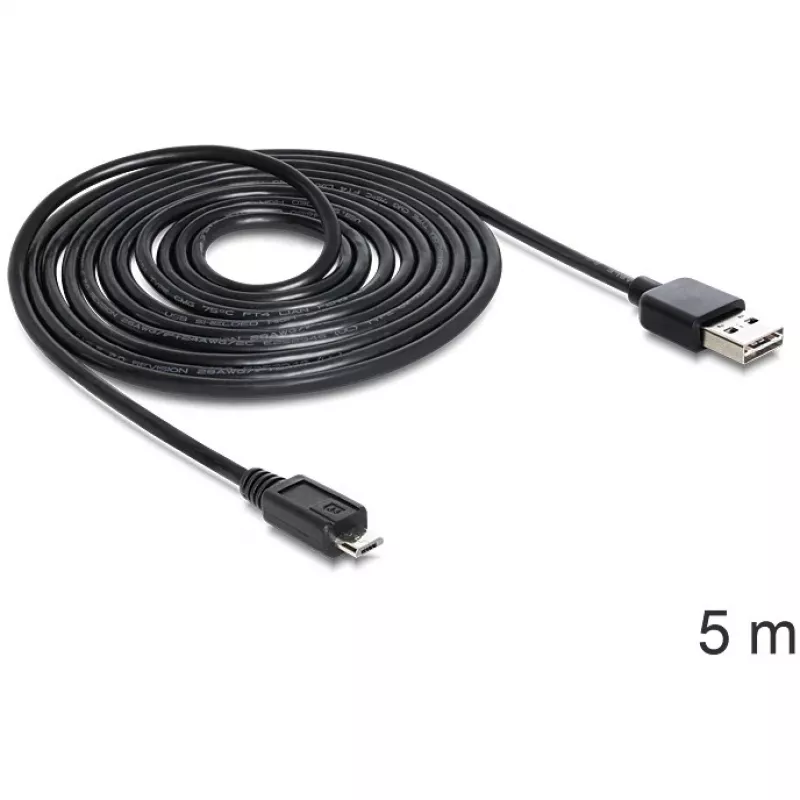 Kabel USB DeLOCK EASY-USB 2.0-A Micro-B 5 m