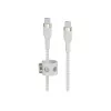 Belkin BOOSTCHARGE PRO Flex Kabel USB 3 m USB 2.0 USB C Biały (CAB011BT3MWH)