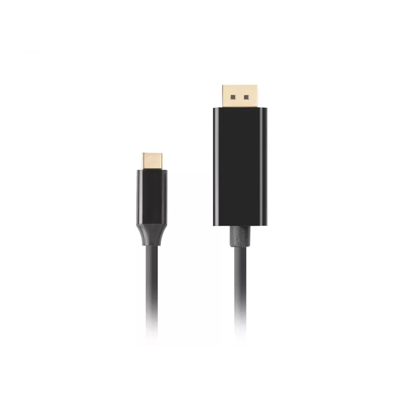 Adapter kabla wideo LANBERG CA-CMDP-10CU-0030-BK, 3 m, USB Type-C na DisplayPort, obsługa 4K@60Hz/144Hz