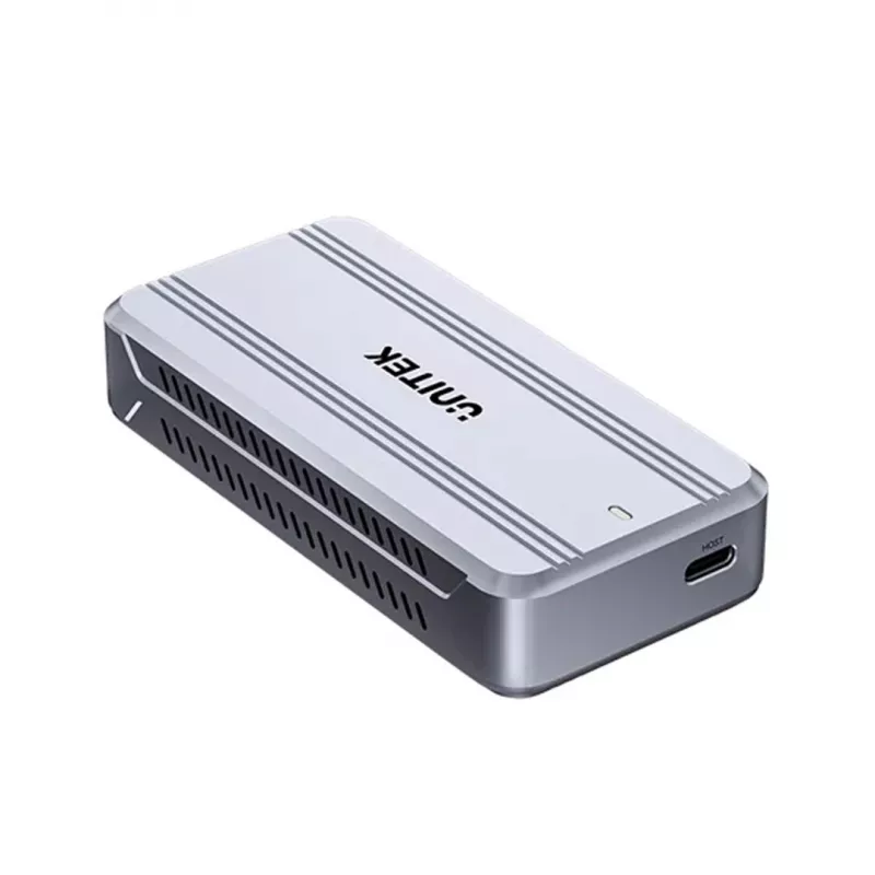 Obudowa SSD Unitek S1242AGY01-EU USB4 40Gbps, M.2 NVMe, do 8 TB, aluminium/tworzywo sztuczne, aktywne chłodzenie