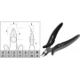 Obcinaczki boczne c.k tools T3886 ESD płaska główka, smukła konstrukcja