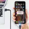 Kabel USB do Lightning Tellur 1,2 m nylonowy pleciony czarny