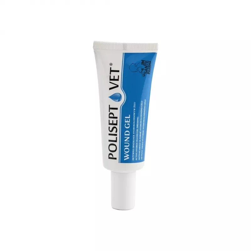 Żel na rany JM Sante Polisept Vet 30 ml dla psów i kotów, tuba 30 ml, 50 g
