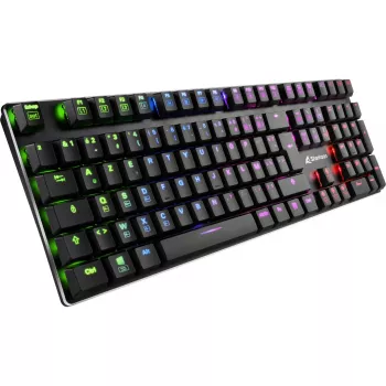 PureWriter RGB, Gaming Keyboard czarny, układ FR, Kailh Choc Low Profile Blue