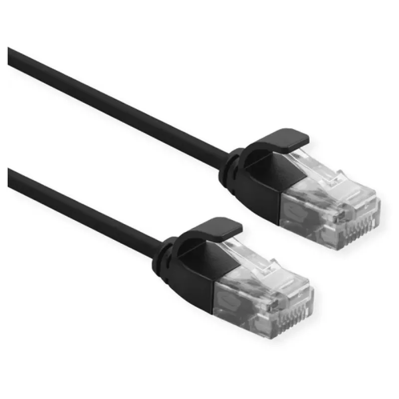 Kabel sieciowy ROLINE 21.15.3955 RJ-45 Cat6a 2 m Czarny
