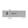 Stacja dokująca DeLOCK Dual USB Type-C z HDMI USB 3.2 SD PD 3.0