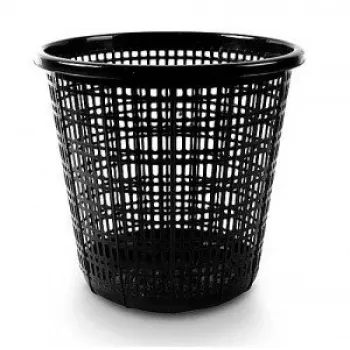Kosz na śmieci 10 l, czarny, plastik