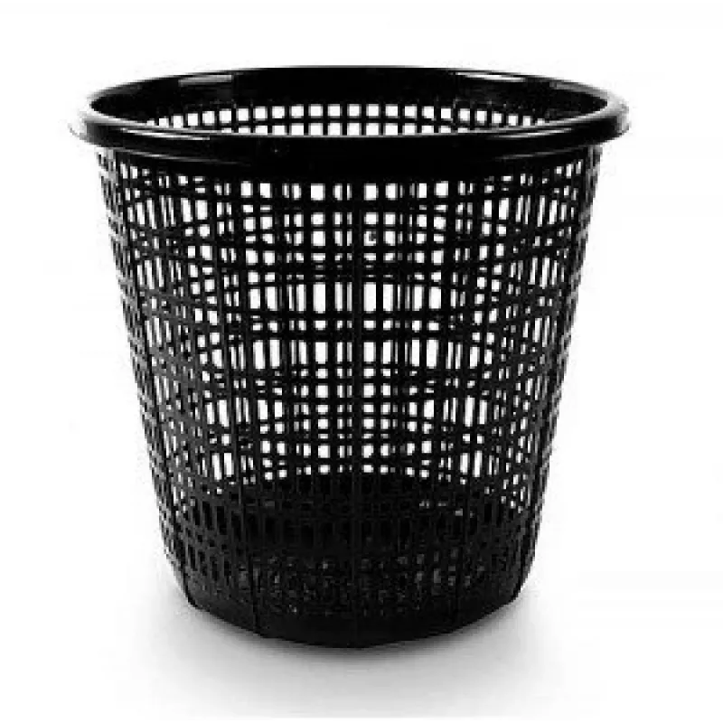 Kosz na śmieci 10 l, czarny, plastik
