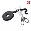 LABEL THE CABLE LTC PRO Rolka z paskiem, dwustronna taśma rzepowa, 25 m, czarna