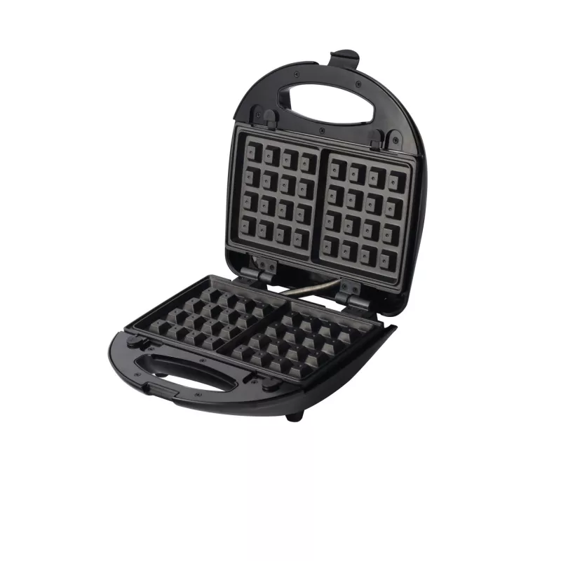 Blaupunkt SMS611 Opiekacz do kanapek z powłoką nieprzywierającą, funkcja grillowania, funkcja tostowania, obudowa z funkcją cool-touch Czarny, Srebrny (SMS611)