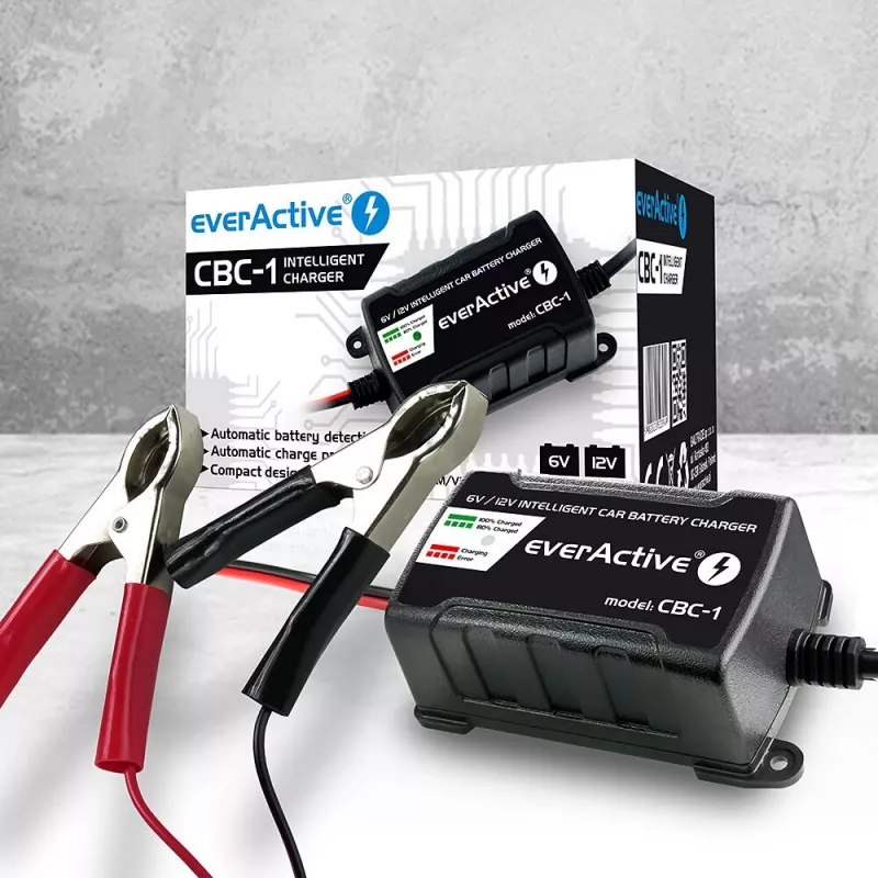Ładowarka do akumulatorów samochodowych everActive CBC1 6V/12V