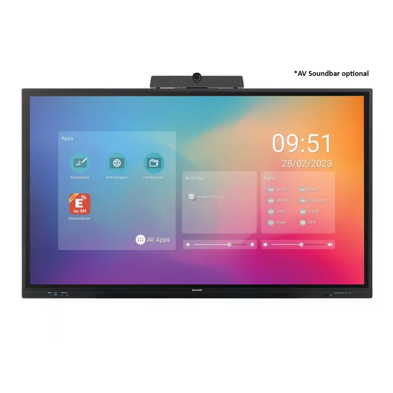 Panel płaski do cyfrowej informacji Sharp PN-LC752 75 cali LCD 4K Ultra HD 3840 x 2160