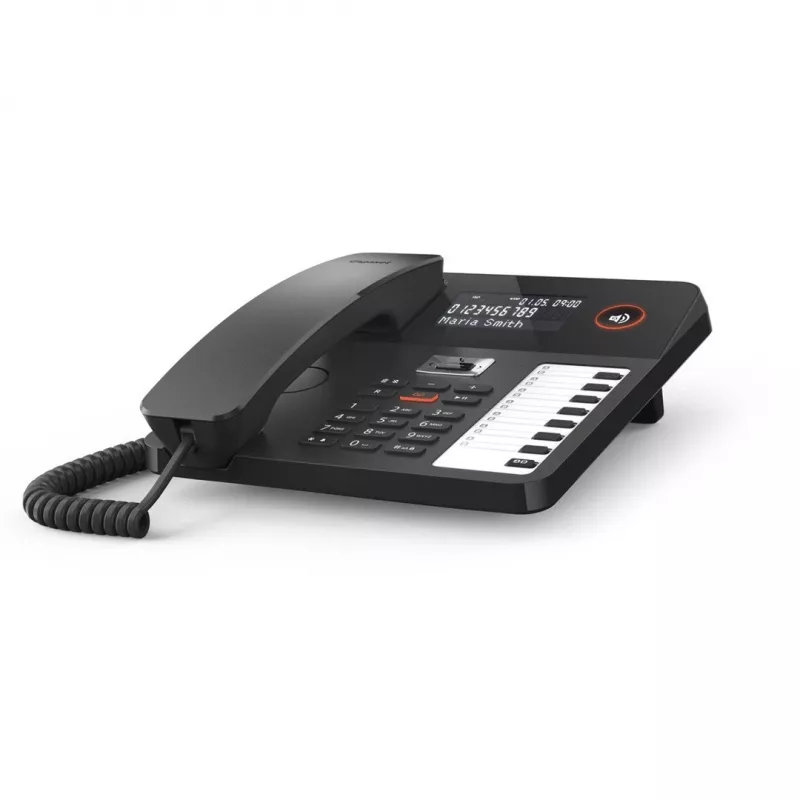 Telefon DECT Gigaset DESK 800A słuchawka przewodowa 200 wpisów książki telefonicznej czarny