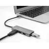 DeLOCK 63171 USB Hub 3.2 Gen 1 Type-A 5000 Mbit/s Szary