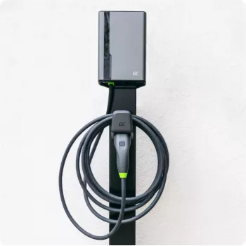 Wallbox zielony Cell GC EVGC021B2275 3.6-22 kW 7.5 m NFC szary Aluminium