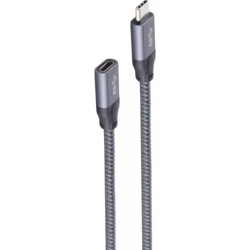 Kabel USB ShiverPeaks Basic-S USB 3.2 Gen 2 1m USB C Szary