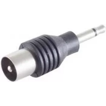 ShiverPeaks BS57101 Złącze przewodowe 3,5 mm czarne, stal nierdzewna, męskie/żeńskie