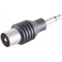 ShiverPeaks BS57101 Złącze przewodowe 3,5 mm czarne, stal nierdzewna, męskie/żeńskie