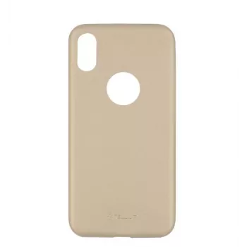 Etui Tellur cienki ze skóry syntetycznej do iPhone X/XS — złote, cienki etui ochronne