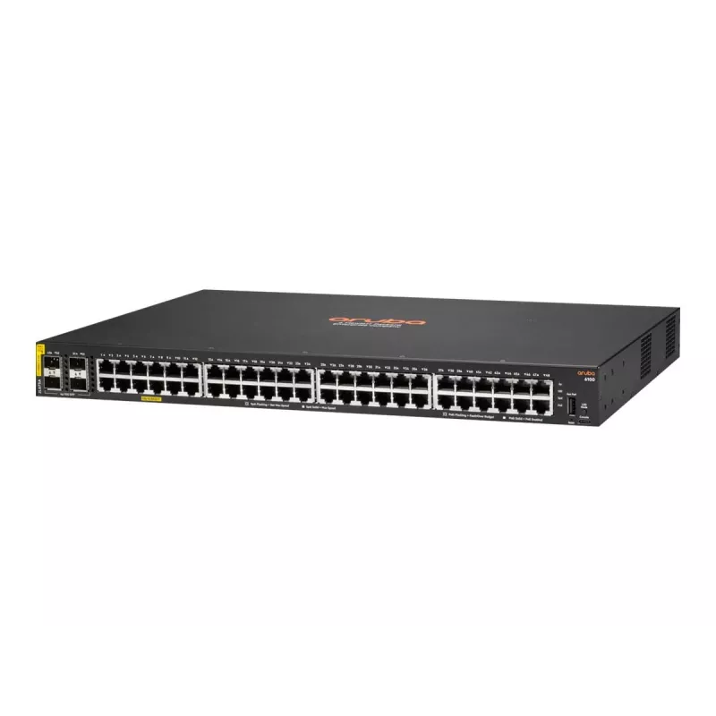 Przełącznik zarządzalny HPE Aruba Networking Aruba 6100 48G PoE 4SFP+ 370W