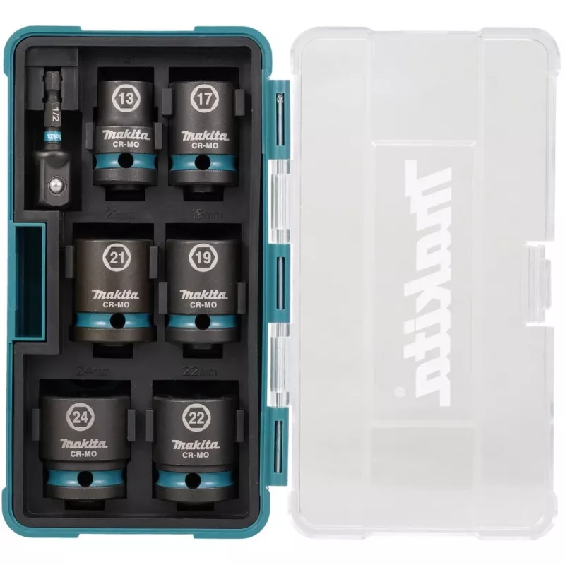 Makita E-16592 zestaw nasadek udarowych Czarny, Turkusowy
