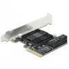 Karta SATA PCI Express x4 DeLOCK 5 portów Low Profile