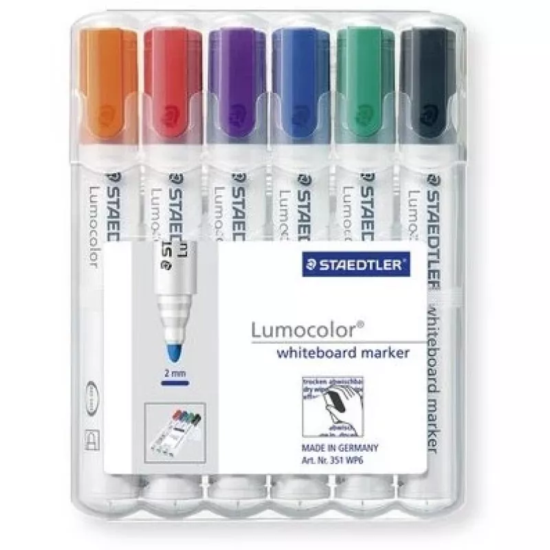 Marker Staedtler Lumocolor whiteboard 351 6 szt. Bullet tip