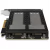 Mobilny stelaż na dyski RAIDSONIC ToughArmor MB842MP-B — 2 wyjmowane wnęki na M.2 NVMe, PCIe 4.0 x16