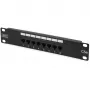 Panel krosowy 10 8 portów, Cat5e, U/UTP, 1U, czarny (kompletny)