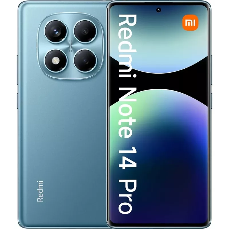 Xiaomi Redmi Note 14 Pro 4G smartfon 8 GB RAM 256 GB, 6,67" AMOLED, 200 MP, 5500 mAh, hybrydowy Dual SIM, Android 14, oceaniczny niebieski
