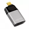 LogiLink USB 3.2 Gen2 Type-C adapter C/M to HDMI-A USB-C 4K PD alu czarno-szary