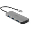 7-w-1 Dongle USB-C Acer — USB 3.2 Gen 1 Type-C, 3x USB-A, HDMI, SD/MicroSD, 100W PD, srebrny
