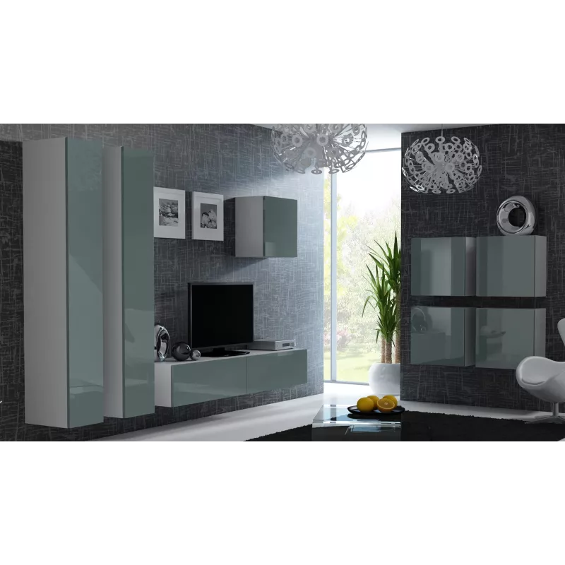 Cama Square Szafka VIGO 50/50/30 biały/szary połysk