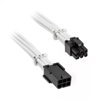 Przedłużacz PCIe 6-pin BITFENIX Alchemy 45 cm oplot biały