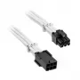 Przedłużacz PCIe 6-pin BITFENIX Alchemy 45 cm oplot biały
