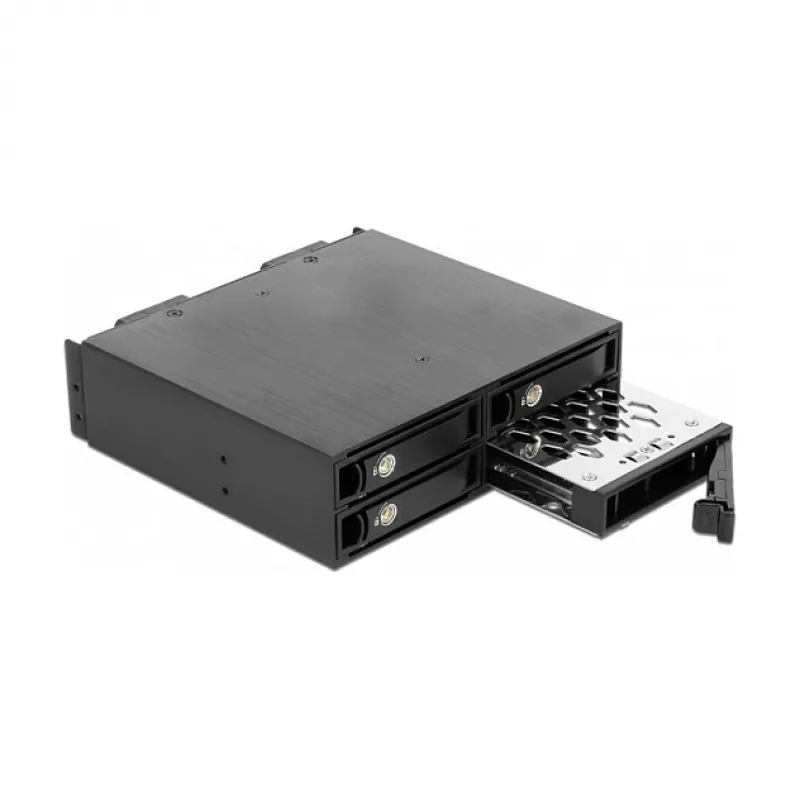 5.25? Wechselrahmen für 4 x 2.5? U.2 NVMe SSD mit abschließbaren Trays