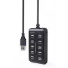 Koncentrator USB Gembird UHB-U2P10P-01 — 10-portowy hub USB 2.0