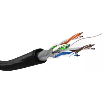 Kabel sieciowy Goobay CAT 6 U/UTP 100m czarny