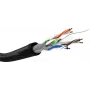 Kabel sieciowy Goobay CAT 6 U/UTP 100m czarny