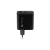 Przewodowa ładowarka do urządzeń mobilnych NATEC NUC-2145, 65 W, USB-C PD 3.0 + QC 3.0, 1x USB-C, 1x USB-A, 110–240 V, czarna