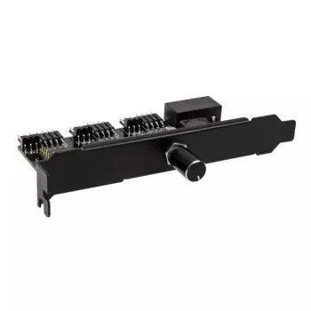 Kontroler wentylatorów i oświetlenia RGB Lamptron CFM36 na slot PCI, czarny