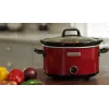 Slow Cooker Crock-Pot SCV400RD 3.5 L ceramiczna wyjmowana misa, szklana pokrywka, 2 poziomy temperatury
