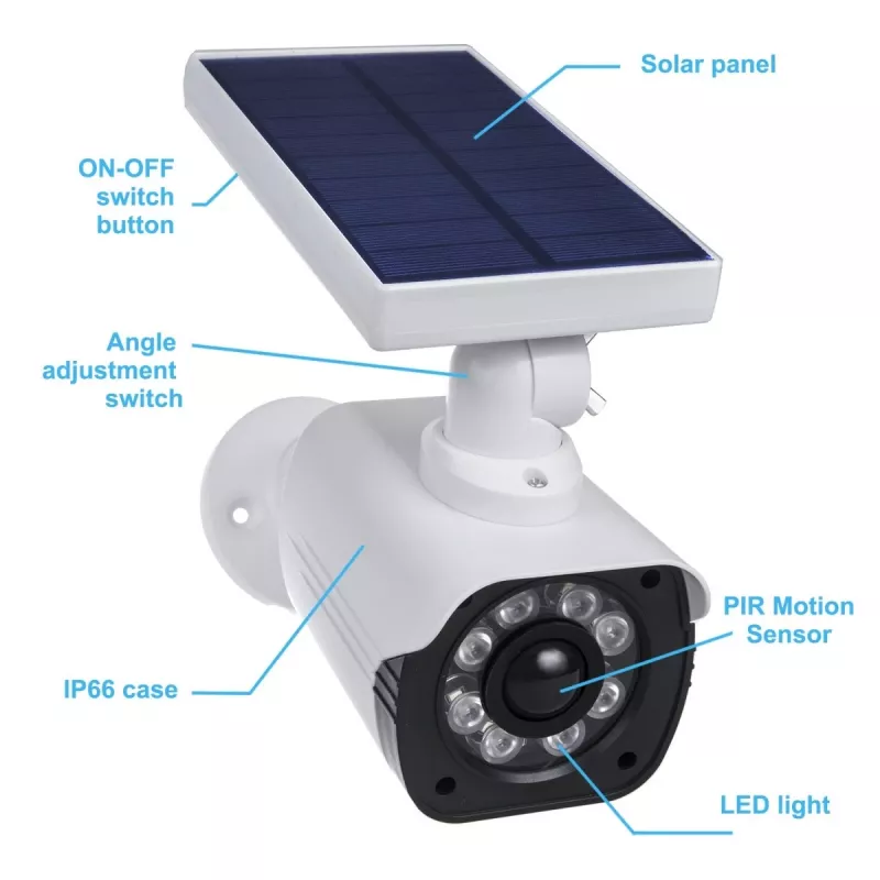 Kamera Atrapa Solarna z Lampką LED do Nadzoru SOL1800S CEE