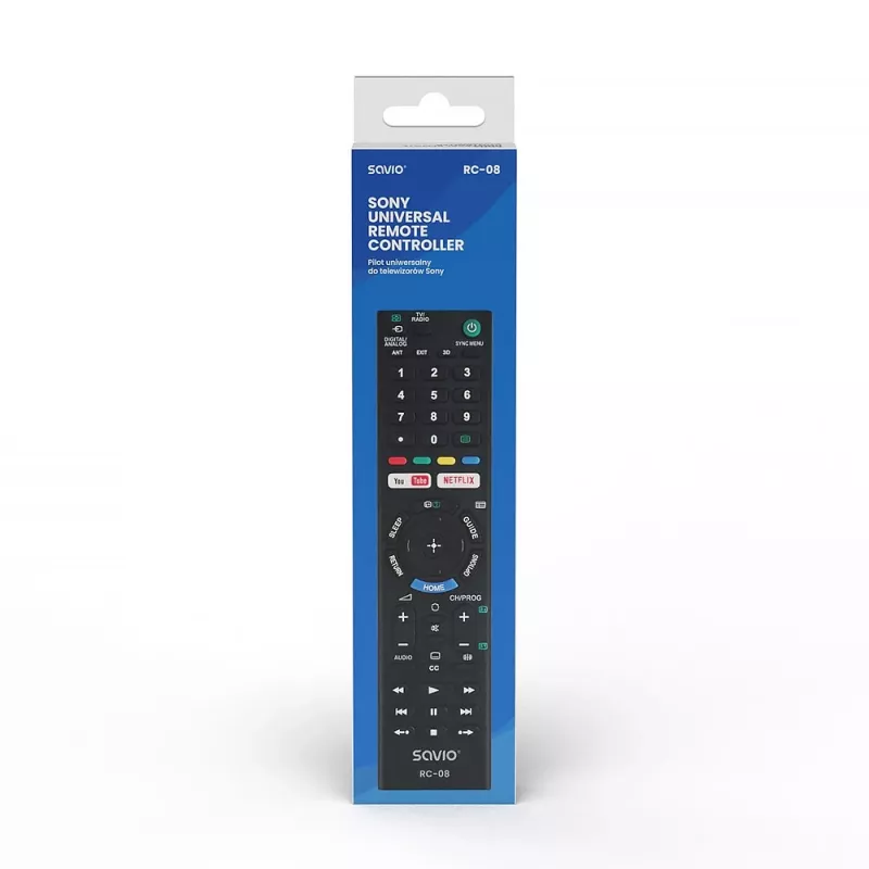 Pilot Savio RC-08 do telewizora Przyciski