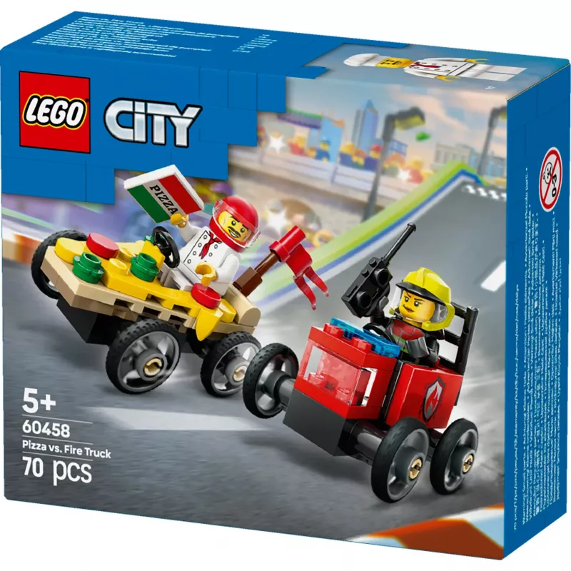LEGO CITY 60458 Pizza kontra wóz strażacki